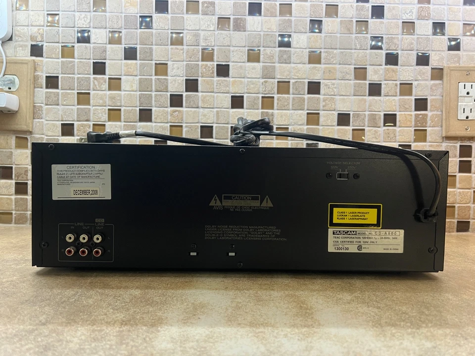 Tascam CD-A500 Dual Cassette Deck & CD Player - Image 3 of 4