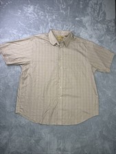 Roundtree Yorke Gold Label Shirt Mens Sz XXL Non-Iron Short Sleeve