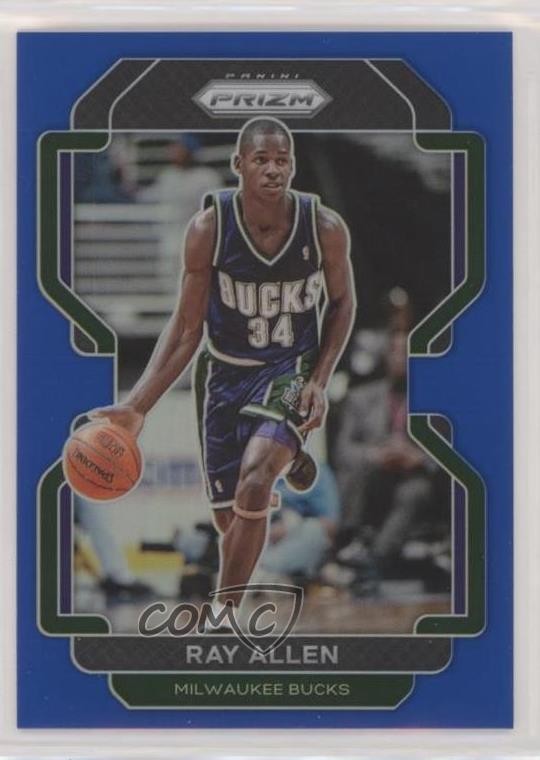 2021-22 Panini Prizm Blue Prizm 111/199 Ray Allen #251 HOF 04dh