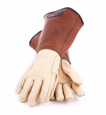Bradleys Rosenhandschuh für Damen mit Brauner Stulpe