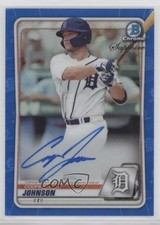 2020 Bowman Chrome Sapphire Edition Prospect Cooper Johnson #BSPA-CJ Auto 0c2