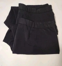 CJ Banks Black Dress Pants Straight Leg Womens Size 20W Lot of 2