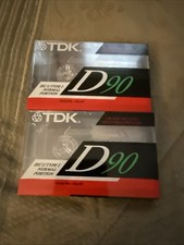 New Sealed TDK D90 Cassette Tapes Normal Bias Audio