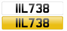 IIL 738 VERY SLIM 3+3 DATELESS CHERISHED 6 DIGIT AGE COVER NUMBER PLATE HL II IL