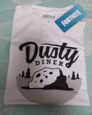 Fortnite weißes T-Shirt LL Dusty Diner 104-112 cm