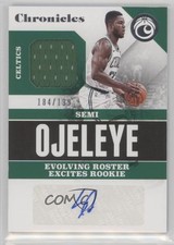 2017 Panini Chronicles Signature Swatches 184/199 Semi Ojeleye #CSS-SOL Auto 0v9
