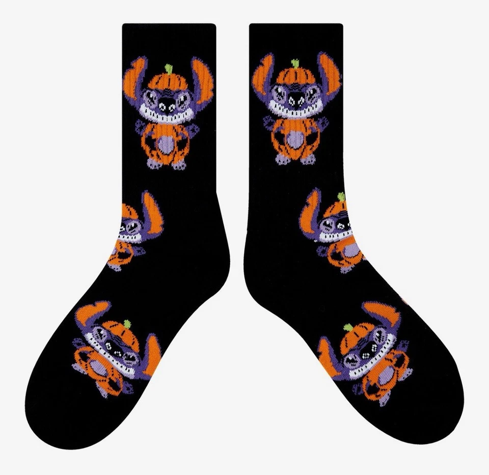 Disney Stitch Halloween 6-Pack Hair Clips, Pumpkin Stitch Socks & Washi Roll Set - Image 2 of 4