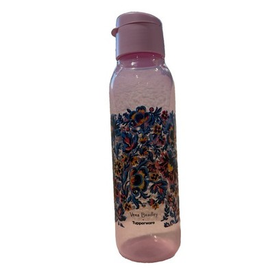 Tupperware Vera Bradley Water Bottle 25 oz / 750ml Bottle Pink Cloud Vine NWOT