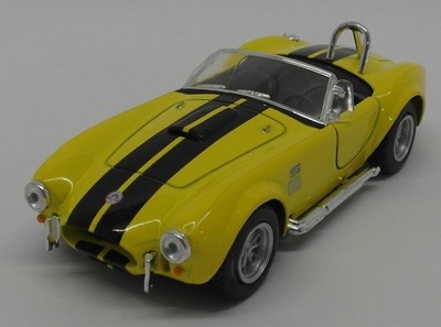 1965 Shelby Cobra 427 S/C gelb - Kinsmart Pull Back & Go Druckguss-Metallmodell