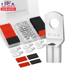 132 PCS Battery Terminal Connectors, 4 6 8 10 Gauge Wire Connectors, Battery Ter