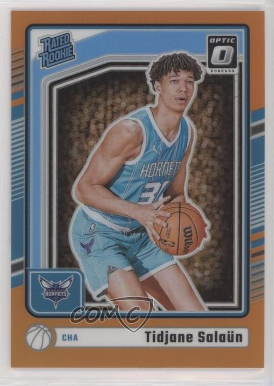 2024 Panini Donruss Optic Rated Rookie Orange Prizm 104/175 Tidjane Salaun #286