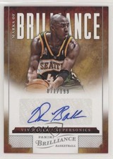 2012-13 Panini Brilliance Marks of Brilliance 71/199 Vin Baker #76 Auto 0p10