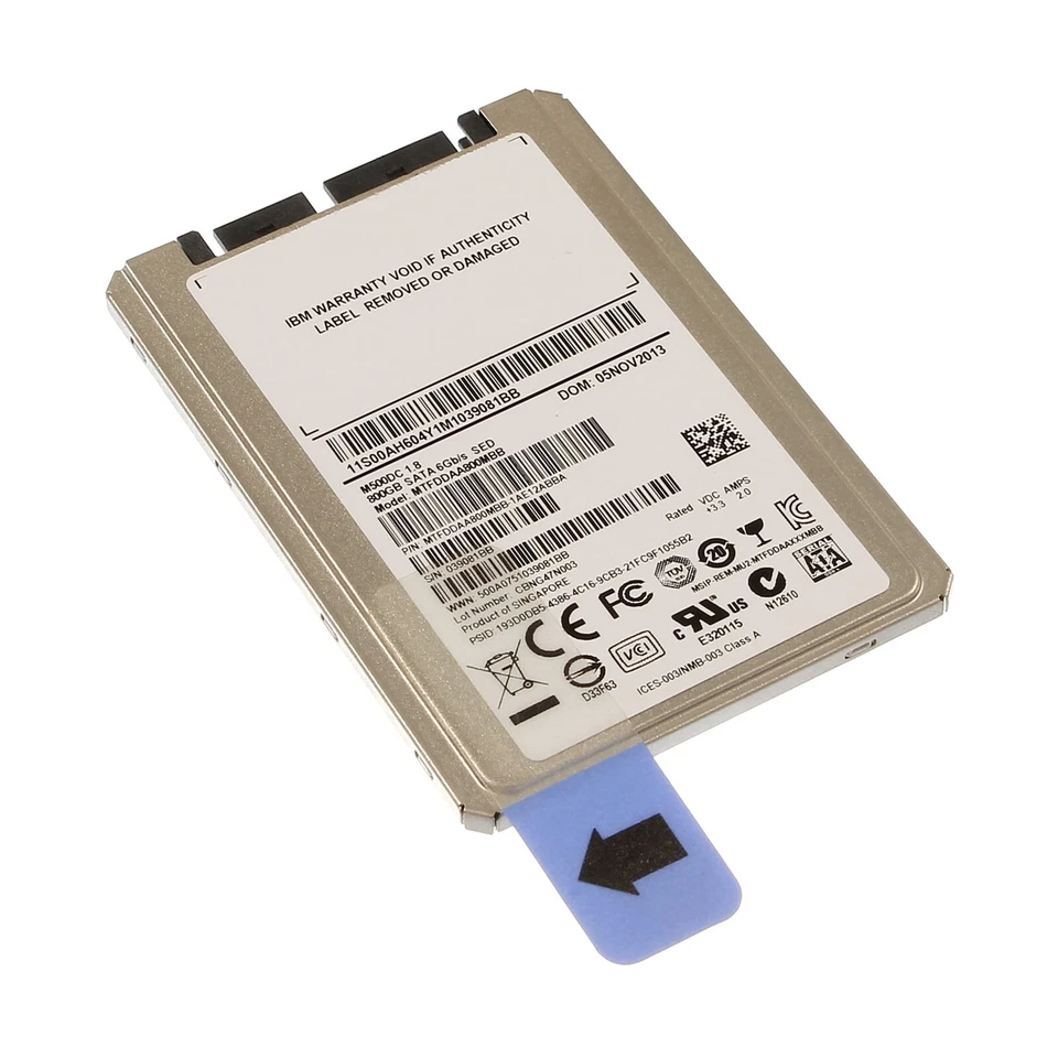 IBM Micro SATA-SSD 800GB SATA 6G 1,8" - 98Y5061 98Y5060