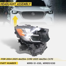 RH LED Headlight Assy Non-Adaptive W/O DRL For 2024-2025 Mazda CX90 KR9D51030