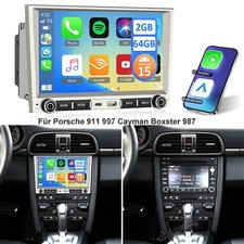 Für Porsche 911 997 Cayman Boxster 987 CarPlay Autoradio GPS WIFI 64G Android 15