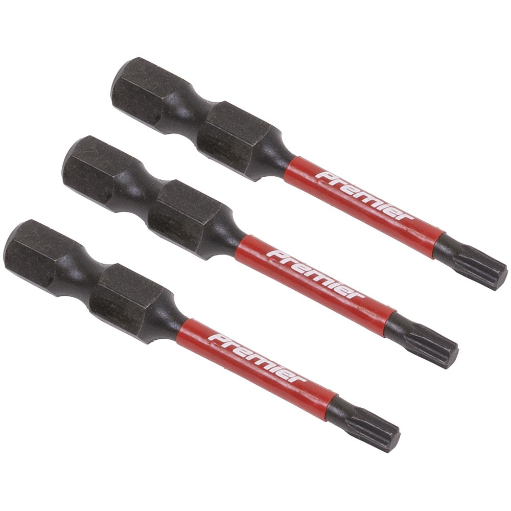 Sealey TRX-Star* T15 Impact Power Tool Bits 50mm - 3pc