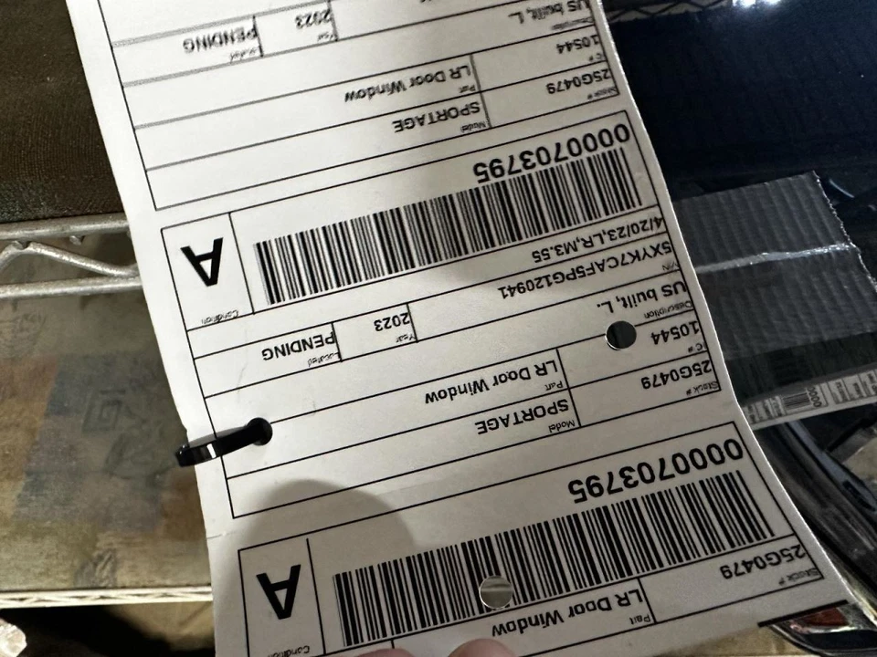 (SOLO RECOGIDA LOCAL) Vidrio para puerta trasera izquierda del conductor construido en Estados Unidos se adapta a 23 SPORTAGE 203371 Foto 2 de 2