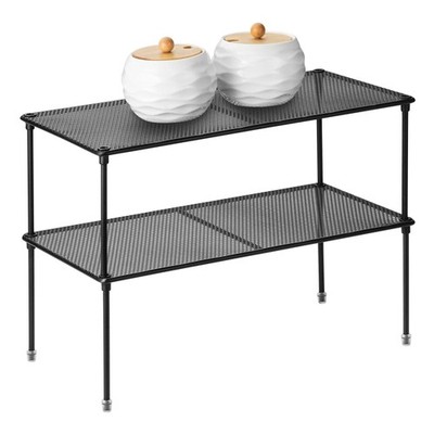 ASTOTSELL 2-Pack Kitchen Cupboard Shelf Organizer for 35*18*13 cm, Black 