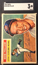 1956 TOPPS #200 BOB FELLER SGC 3 VG HOF