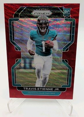 2021 Panini Prizm Travis Etienne Red Wave  Rookie /149 #344