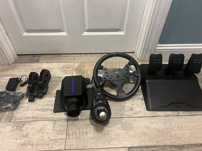 PXN Racing Wheel w/ Pedals & Shifter, Wired for PC, Console & Controller, Black