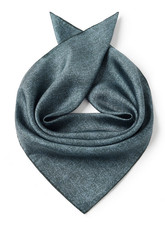 100 Silk men Women 20" small Square Scarf neckerchief Wrap solid blue SC20-BM