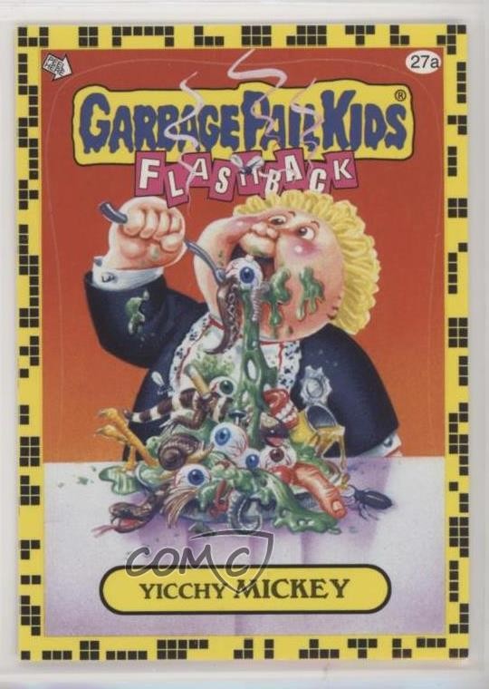 2011 Topps Garbage Pail Kids Flashback Series 2-Stickers #27a Yicchy Mickey front