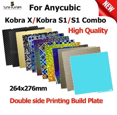 KX Glacier PEI Kühlplatte Bauplatte 264x276 für Anycubic Kobra S1 Combo X