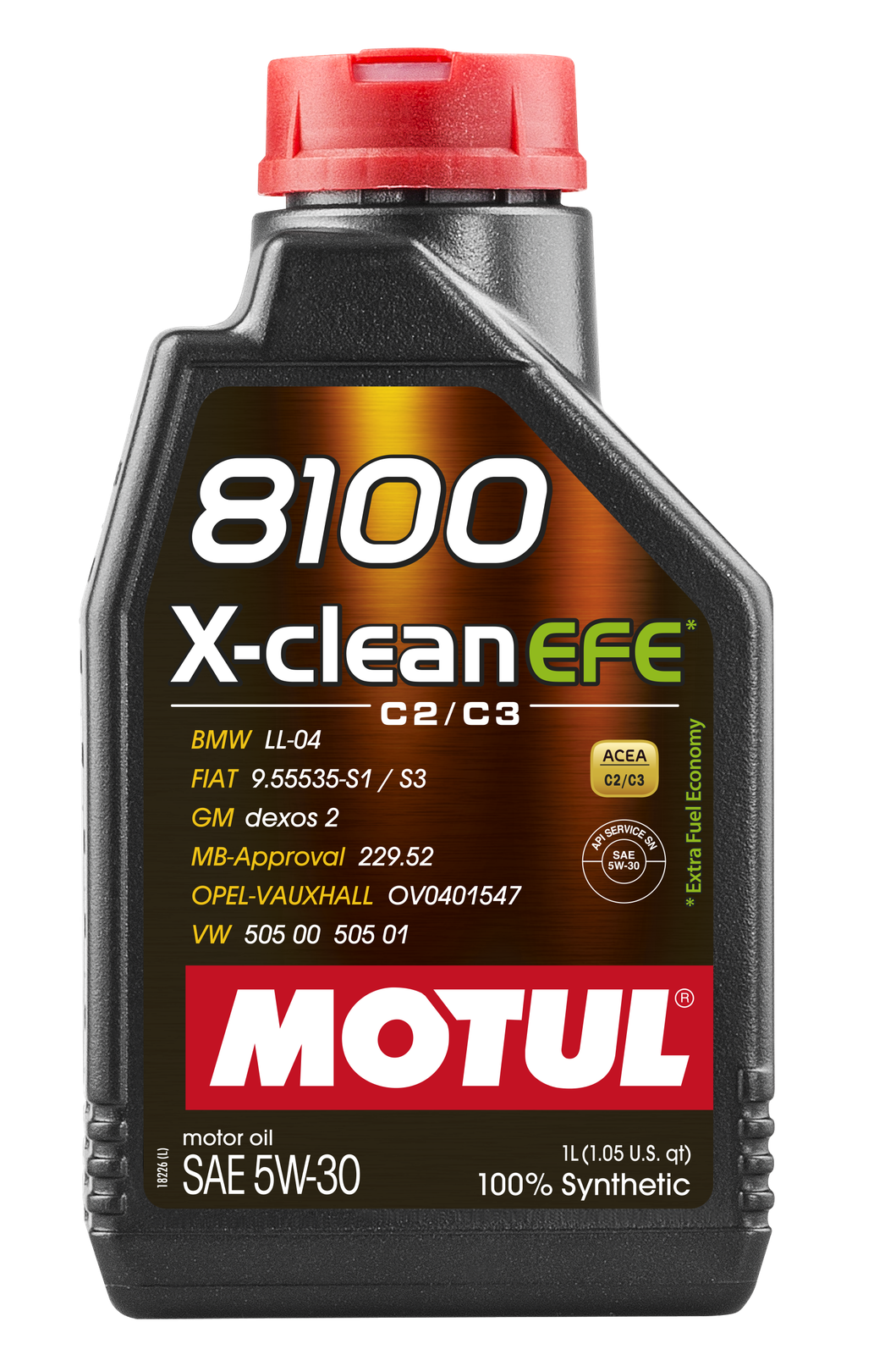 Motul 8100 X-CLEAN EFE 5W30 1 Liter Auto 5W-30 Fully Synthetic 109470