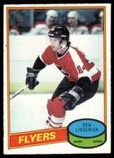 1980-81 O-Pee-Chee Vintage OPC Set Break Ken Linseman Philadelphia Flyers #24