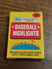 1987 Topps Collector’s Series Baseball Highlights 33 Card Complete Set MINT