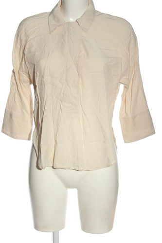 MANGO Camisa de manga larga Mujeres Talla EU 34 crema look casual - Imagen 1 de 5