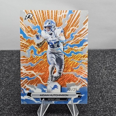 2025 Topps Resurgence Aidan Hutchinson Orange Surge /25 Detroit Lions