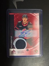 2025-26 Upper Deck SP Game Used Donovan Sebrango Red Autograph Rookie /149