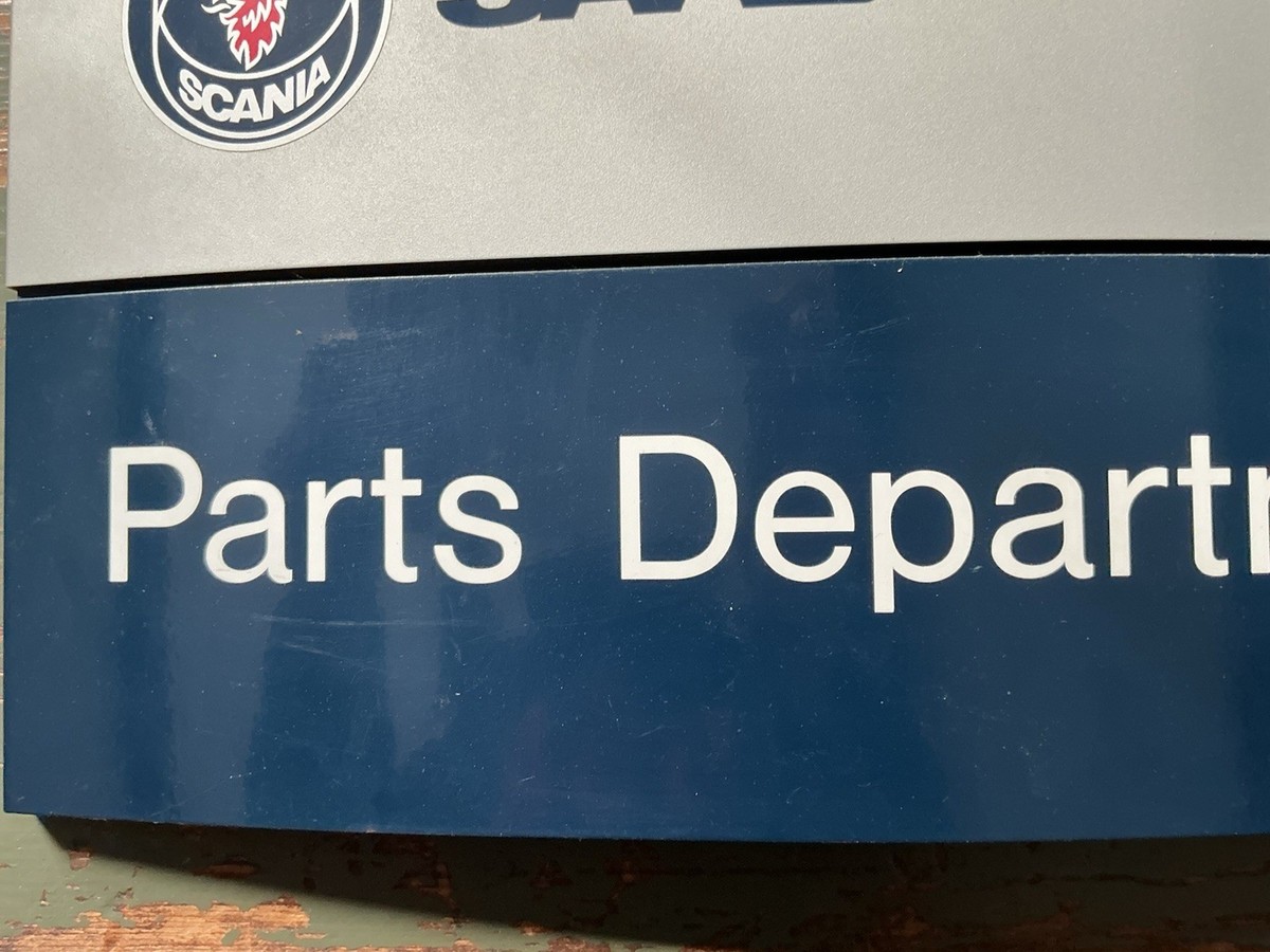 ORIGINAL GENUINE SAAB DEALER PARTS SIGN OLD STYLE LOGO | eBay