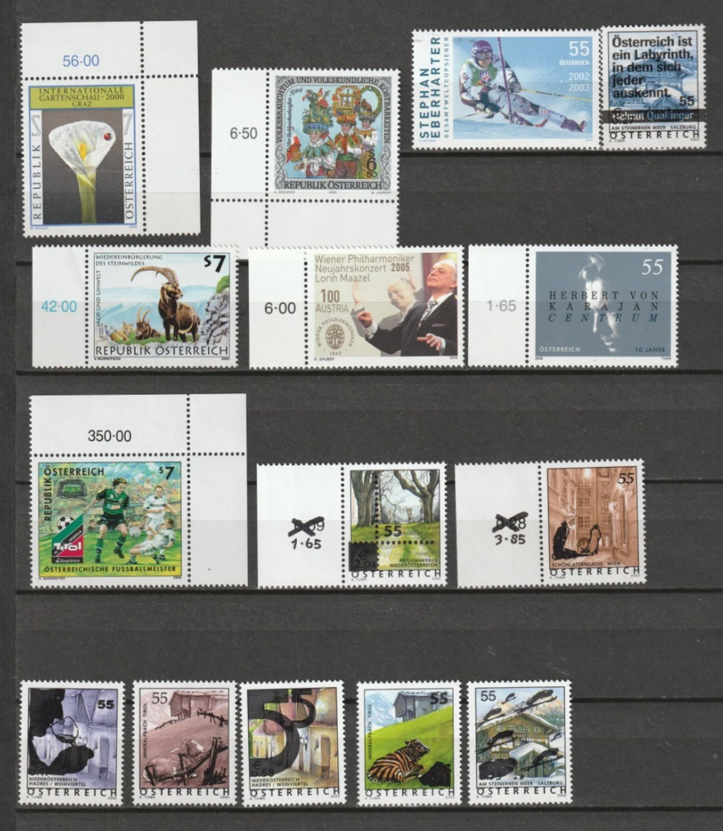 LOT de TIMBRES AUTRICHE NON DENTELES - Collection
