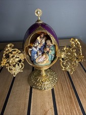 Vintage Franklin Mint Limited Edition Egg House Of Faberge We Three Kings AA0047
