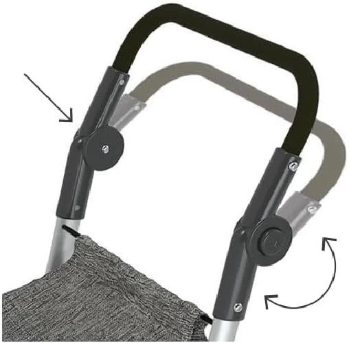 Colombo Carrello spesa TROLL Grigio 6 RUOTE 90X44X17,5 Cm Port 30kg Impermeabile - Immagine 4 di 4