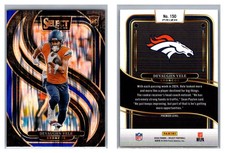 Devaughn Vele RC Black & Blue Shock Prizm 2024 Panini Select #150 Premier Level