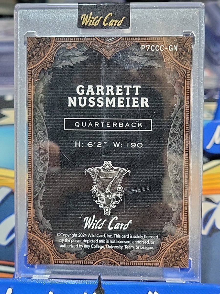 🔥 Garrett Nussmeier 1/1 Wild Card Card Studs LSU QB 🔥 Clubs | eBay
