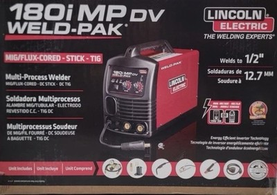 (MA2) Lincoln Electric 180i MP DV Weld-Pak Mig/Flux-Cored - Stick - Tig *NEW*