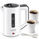 Travel Kettle 0.5L Compact Electrical Dual Voltage Portable Kettle with 2 Cups