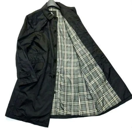 BURBERRY BLACK LABEL trench nascosto con fodera a quadri uomo #ED ZHA