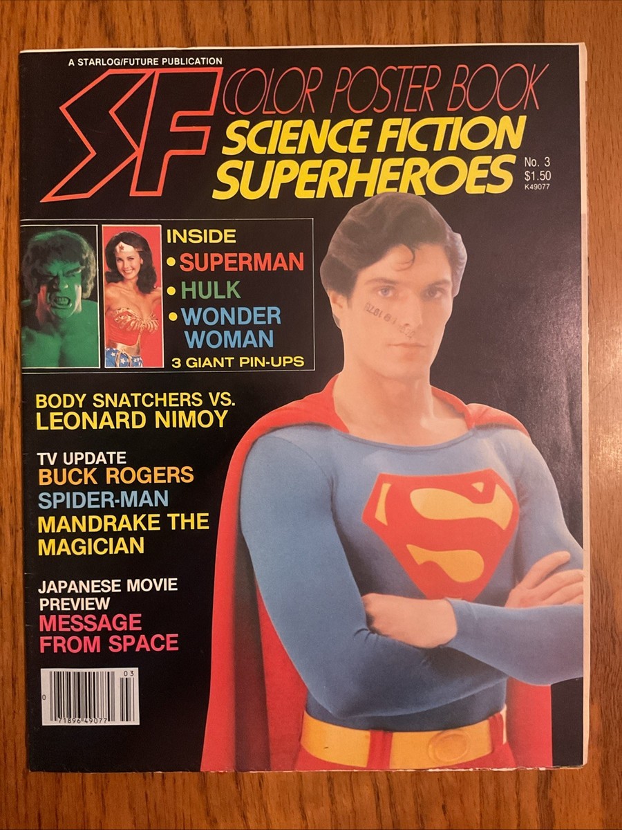 Starlog SF Color Poster Book Science Fiction Superheroes No. 3