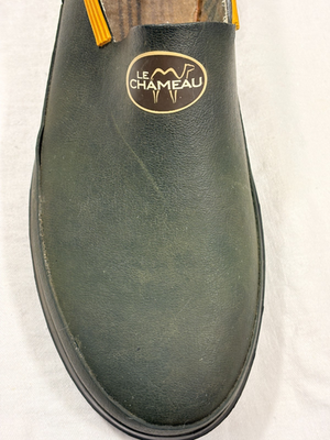 Vtg Le Chameau Mens Gardening Shoes Loafers Slip On Green  display picture 2