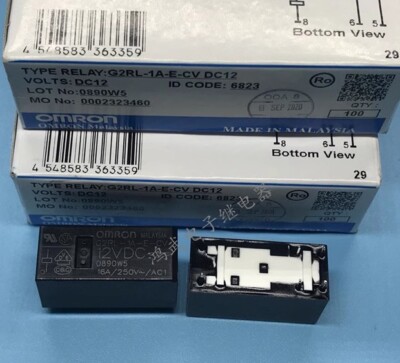 4pcs New G2RL-1A-E-CV-12VDC Omron relay 16A 6 pin