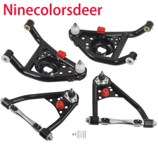 4PC Front Uppder&Lower Tubular Control Arms fit 67-69 Camaro, 68-74 Nova
