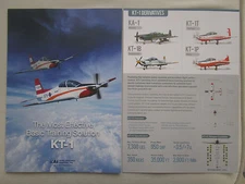 2015 DOCUMENT PUB STRAIGHT TO KAI KOREA AEROSPACE KT-1 TRAINER AIRCRAFT