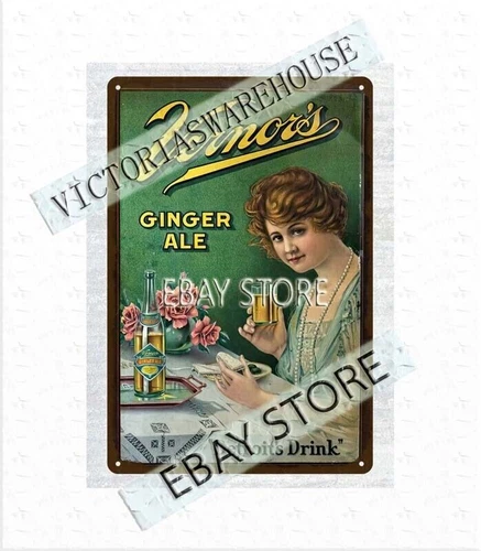 home decoration things vernors ginger ale metal tin sign