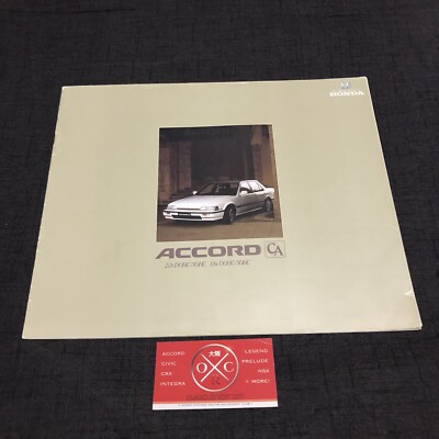 86-89 Honda Accord Sedan Brochure Catalog OEM JDM CA3 87 88 CA5